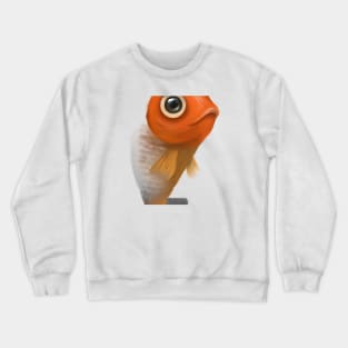 Cute Perch Drawing Crewneck Sweatshirt